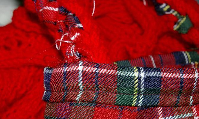 sac petite fille couture tissu ecossais