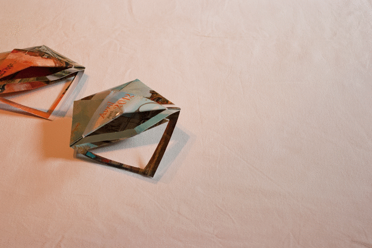 Paniers en origamis DIY