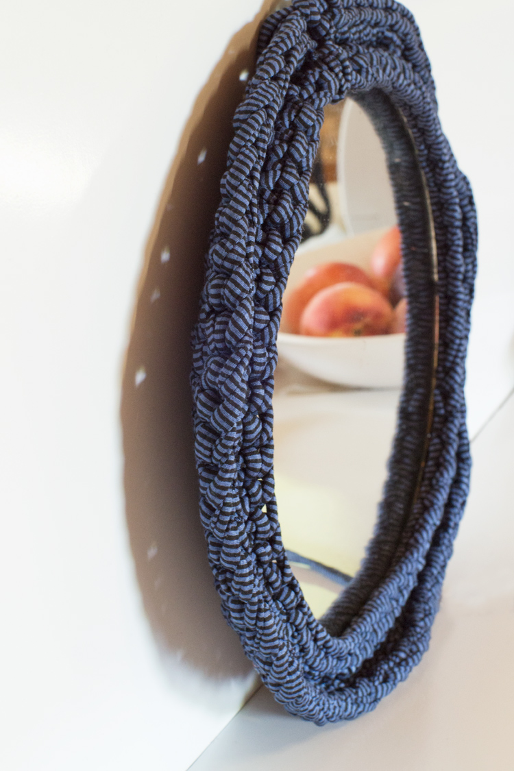 miroir customisation crochet